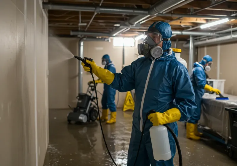 Basement Sanitization and Antimicrobial Treatment process in Cottonwood, AZ